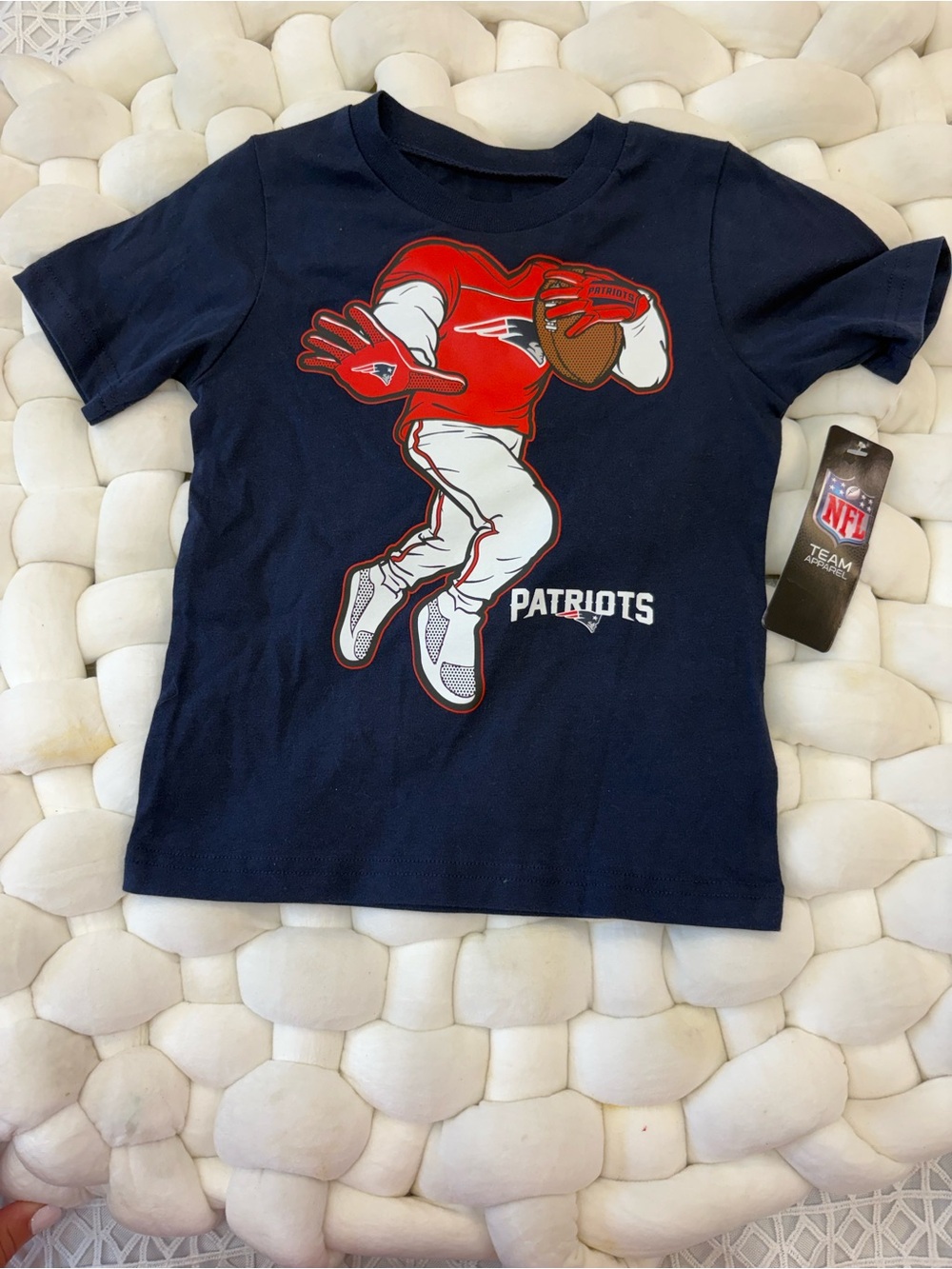 NFL Patriots Kids Short-Sleeve Graphic Tee - Navy, Red, White